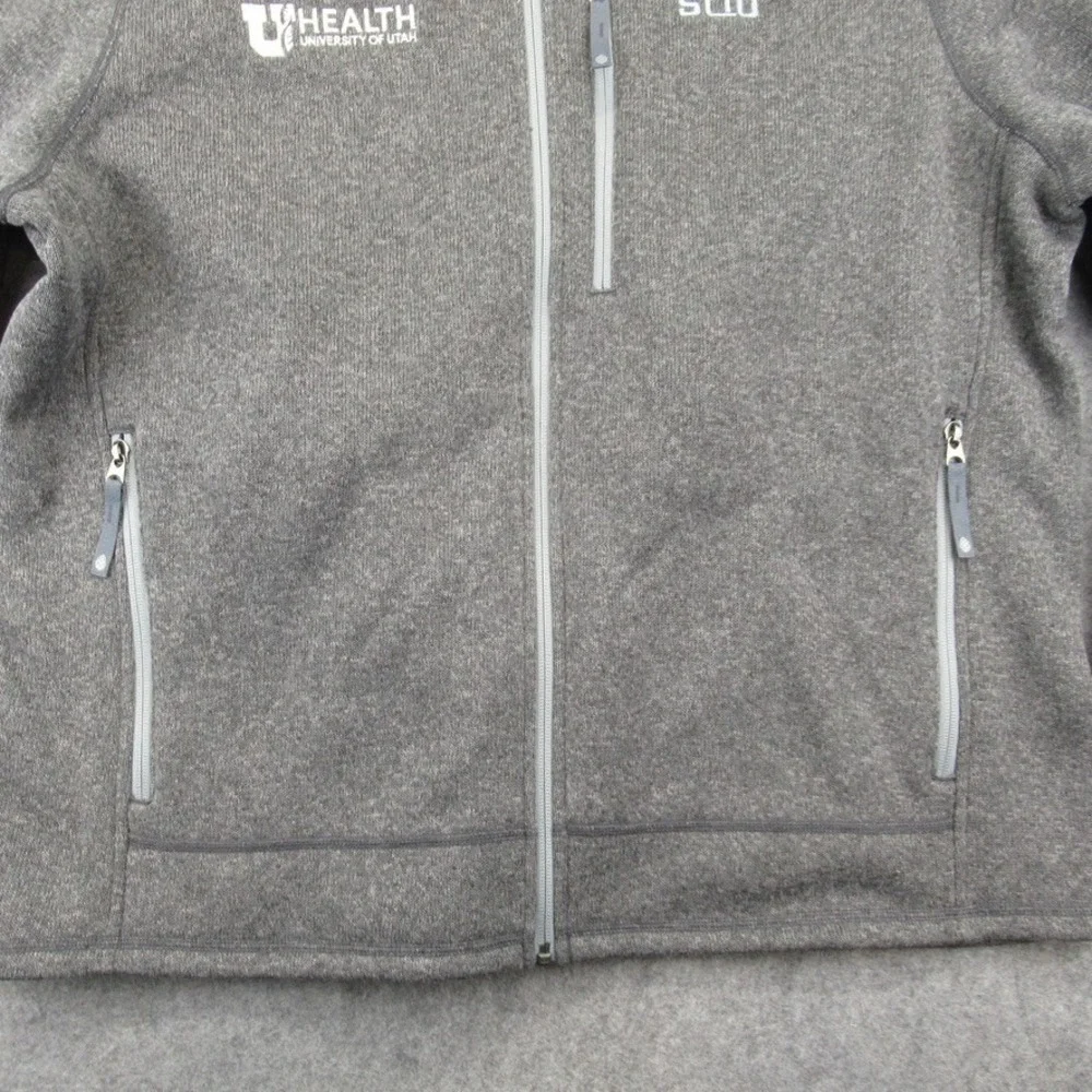 Stio Mens Full Zip‎ Fleece Sweater Jacket Size XXL Company Logo Embroidered